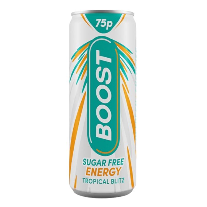 Boost Sugar Free Tropical Blitz Energy Drink 250ml - Fame Drinks