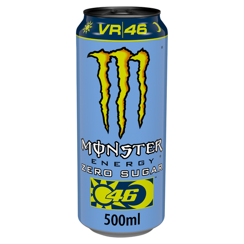 Monster Energy vr46 zero sugar 500ml can - fame drinks 
