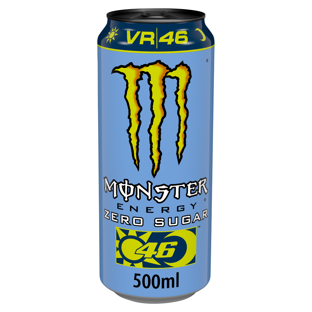 Monster Energy vr46 zero sugar 500ml can - fame drinks 