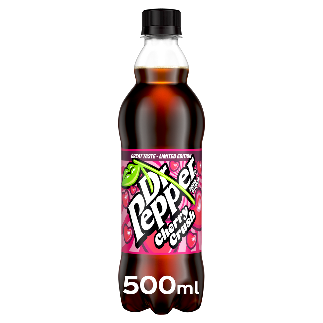 Dr Pepper Zero Sugar Cherry Crush Limited edition 500ml - fame drinks