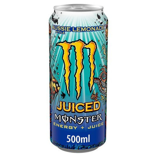 Monster Juiced Aussie Style Lemonade 500ml x 12 - Fame Drinks