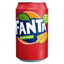 Load image into Gallery viewer, Fanta Fruit Twist Drink 330ml - Fame Drinks
