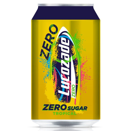 Lucozade Energy Zero Tropical 330ml (1x24) - Fame Drinks