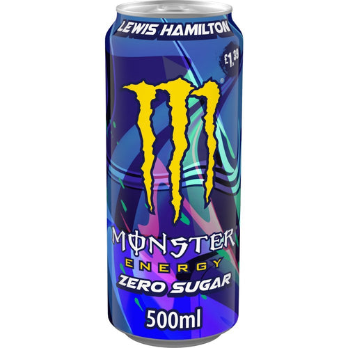 Monster Lewis hamilton zero sugar 500ml x 12 - Fame Drinks
