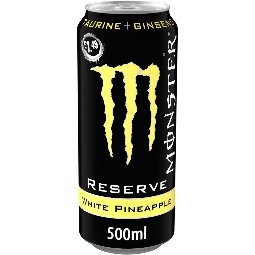 Monster Reserve White Pineapple 500ml x 12 - Fame Drinks