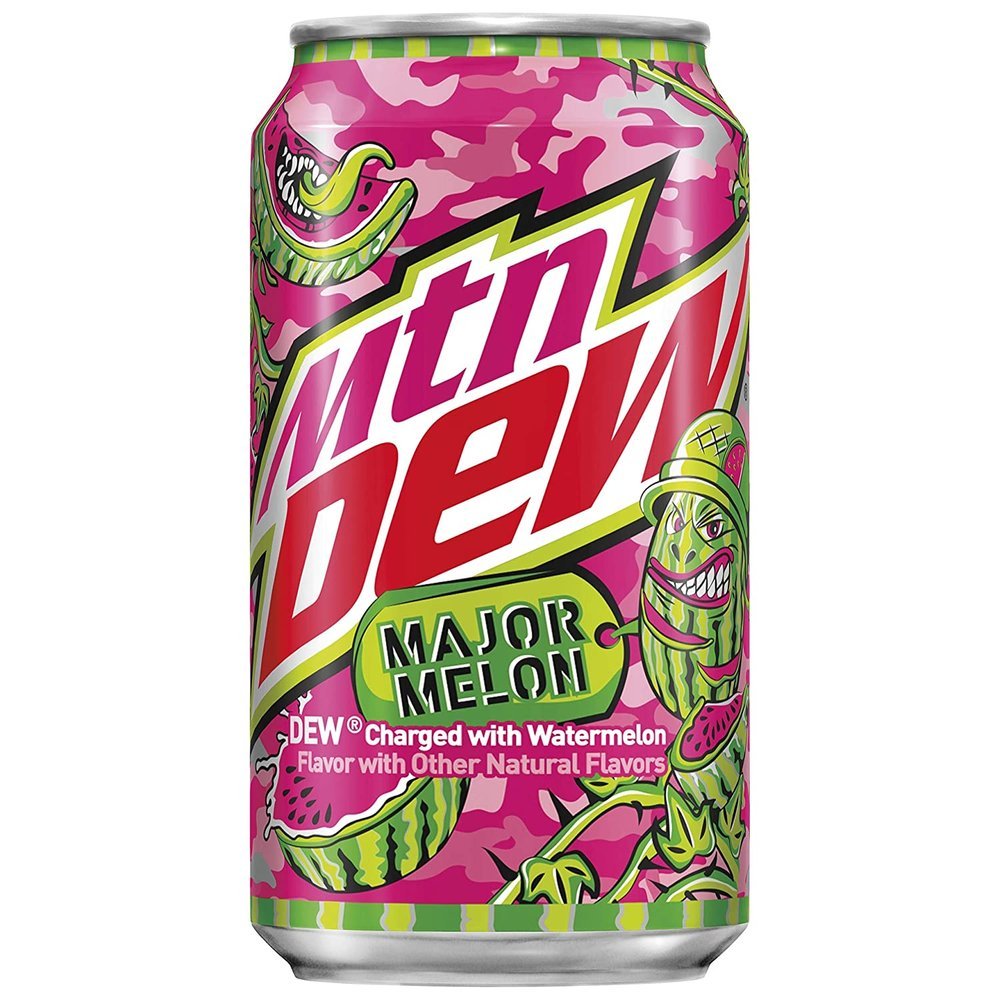 Mountain Dew Major Watermelon 355ml x 12 - Fame Drinks