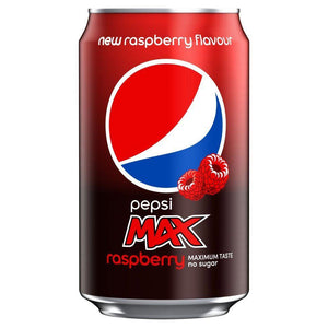Pepsi Max raspberry Can drink 330ml - Fame Drinks