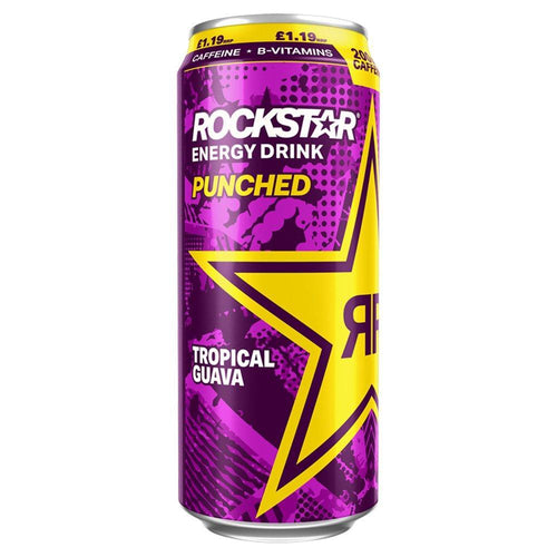 Rockstar Punched Tropical Guava 500ml (1 x 12) - Fame Drinks