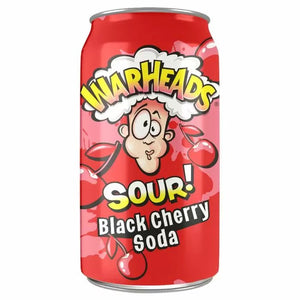 Warheads SOUR! Black Cherry Soda 355ml x 12 - Fame Drinks
